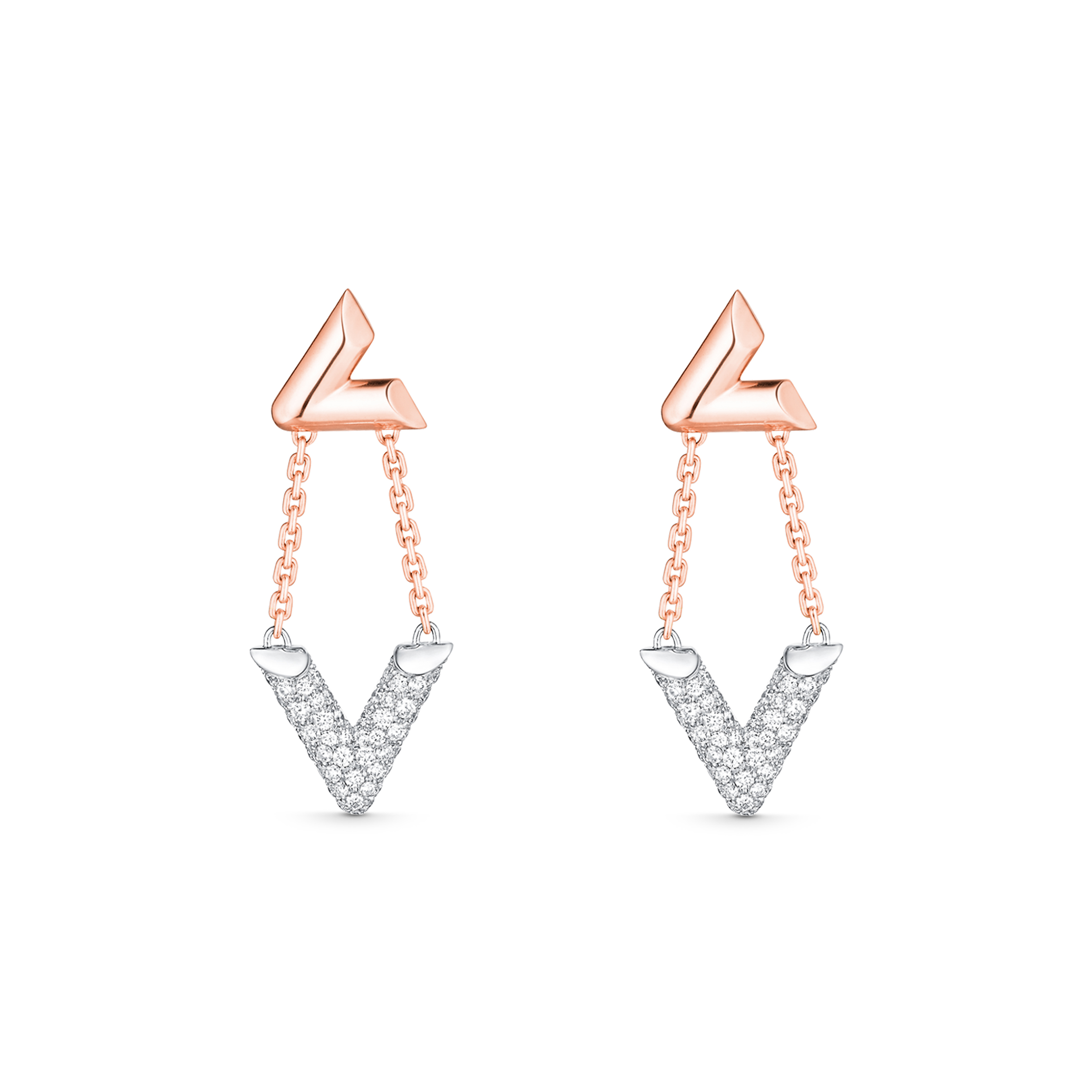 LOUIS VUITTON LV VOLT UPSIDE DOWN EARRINGS Q96974